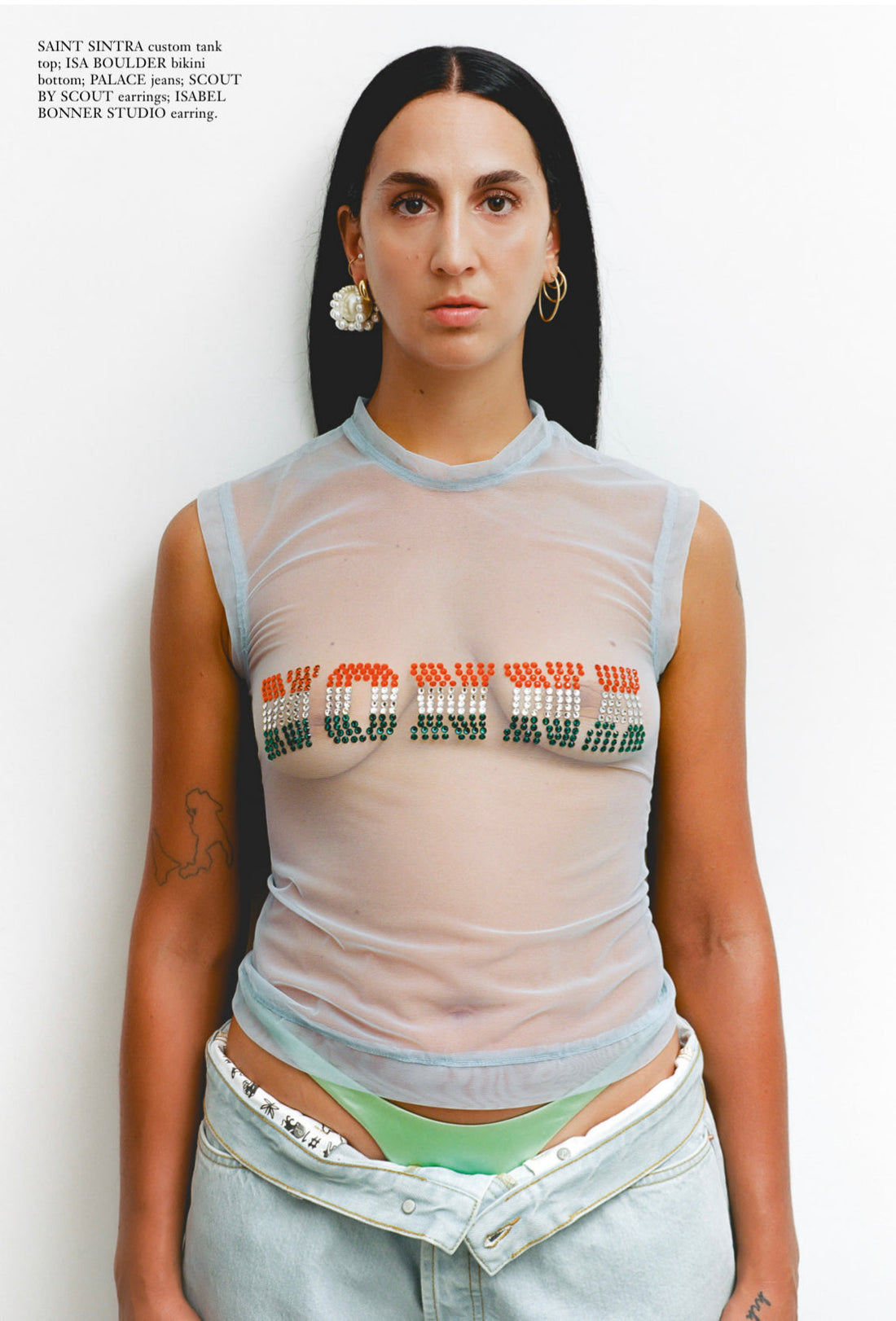 Sagg Napoli in a MTM Mesh Tank