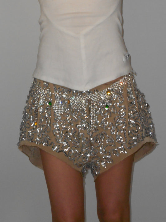 Sequin Embroidered Shorts Rental