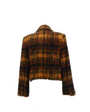 Mohair Plaid Classic Jacket