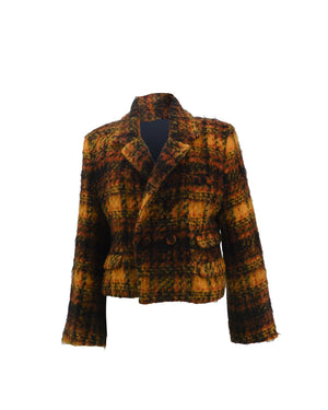 Mohair Plaid Classic Jacket