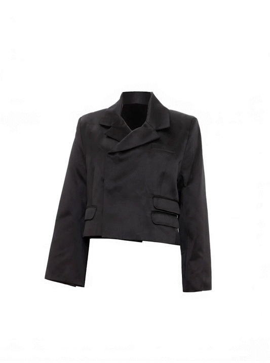 Double Face Duchess Satin Blazer