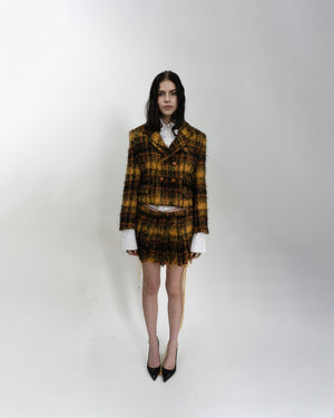 Mohair Plaid Classic Jacket