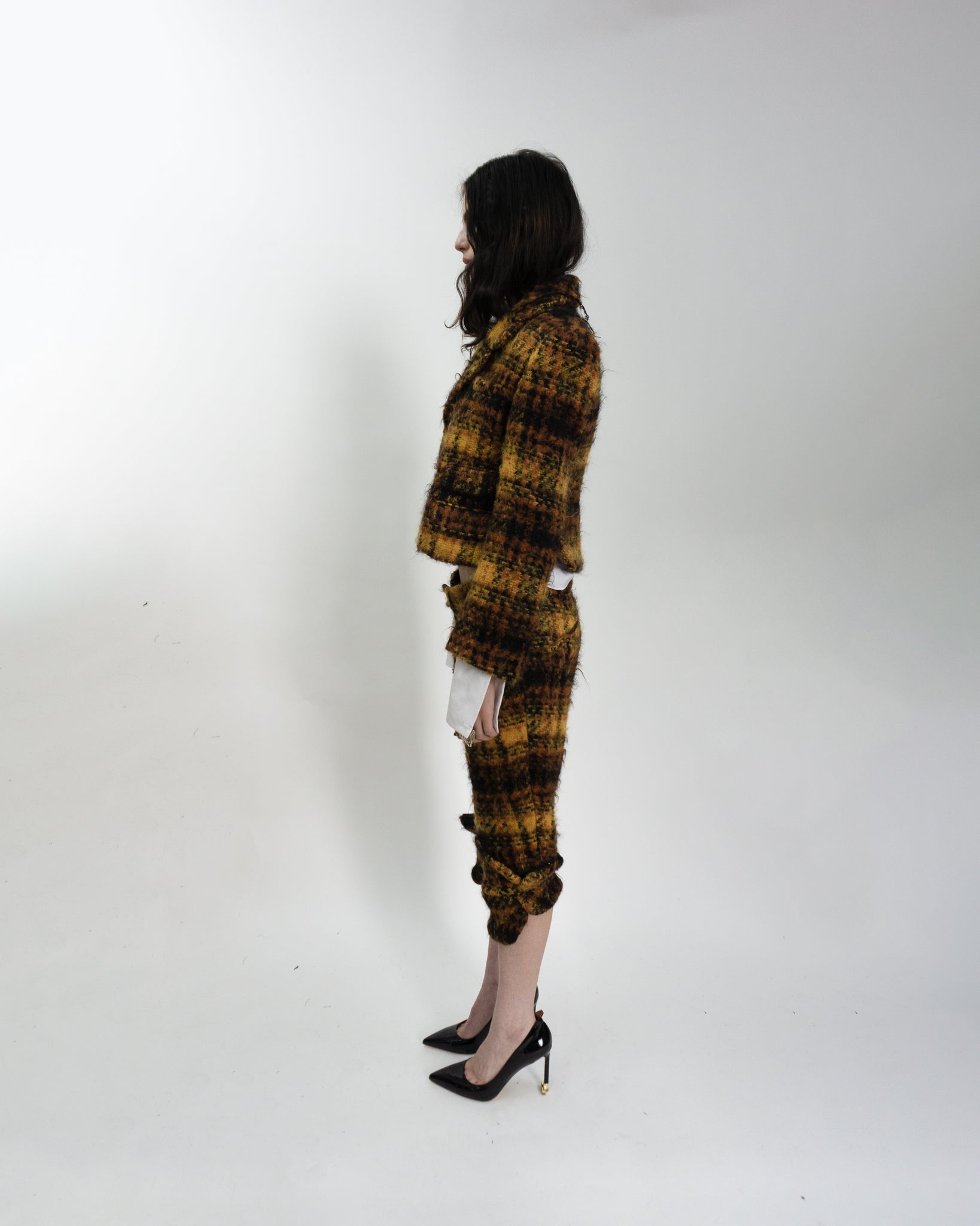 Mohair Plaid Classic Jacket