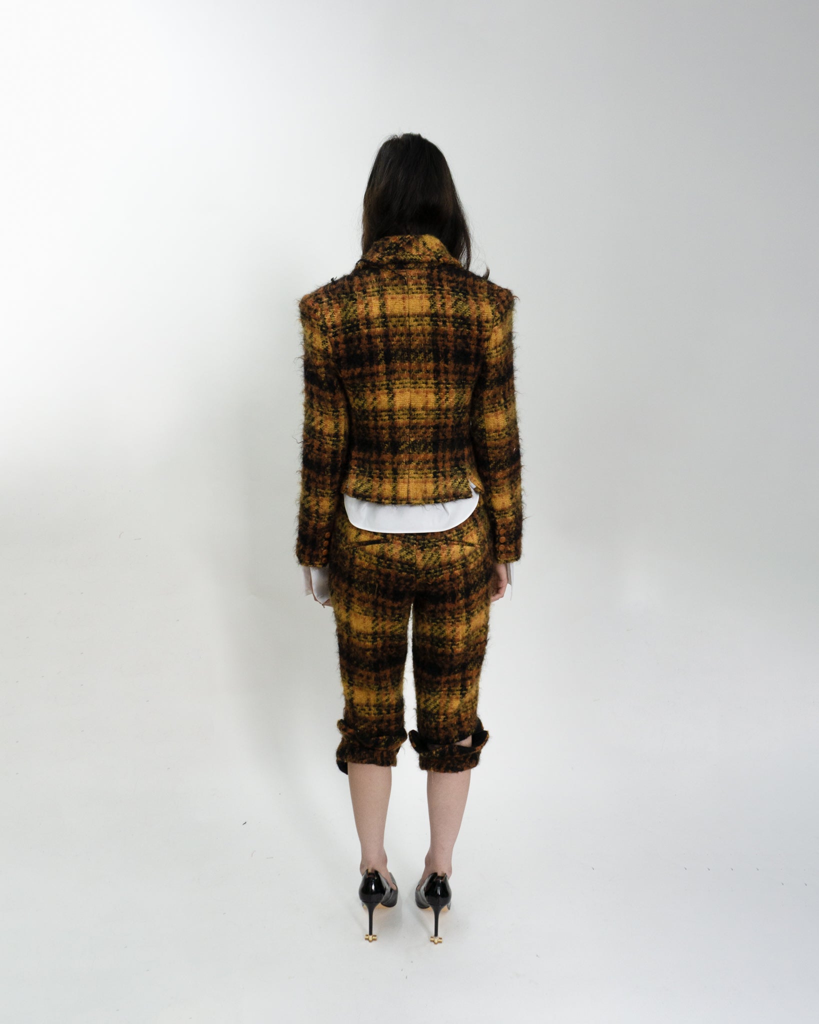 Mohair Plaid Classic Jacket