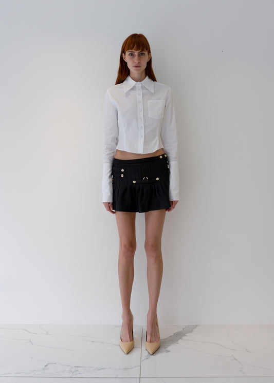 Pleated Leather Mini Rental