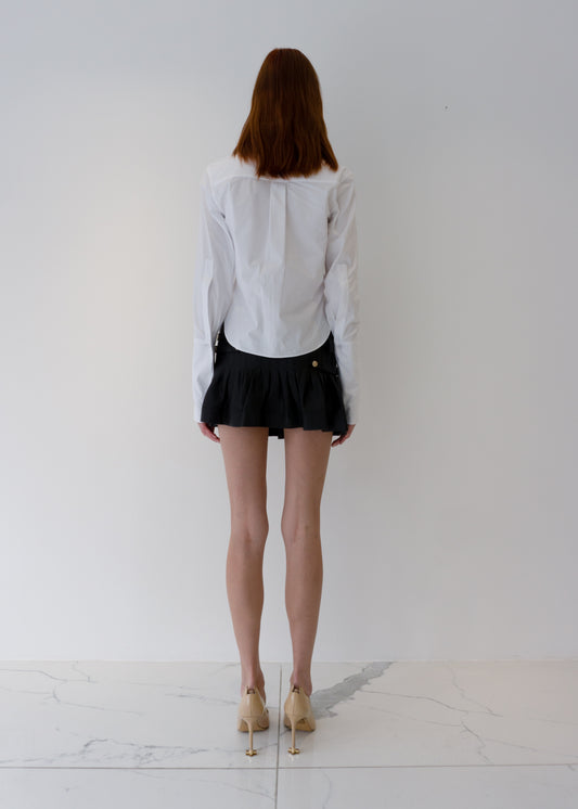 Pleated Leather Mini Rental